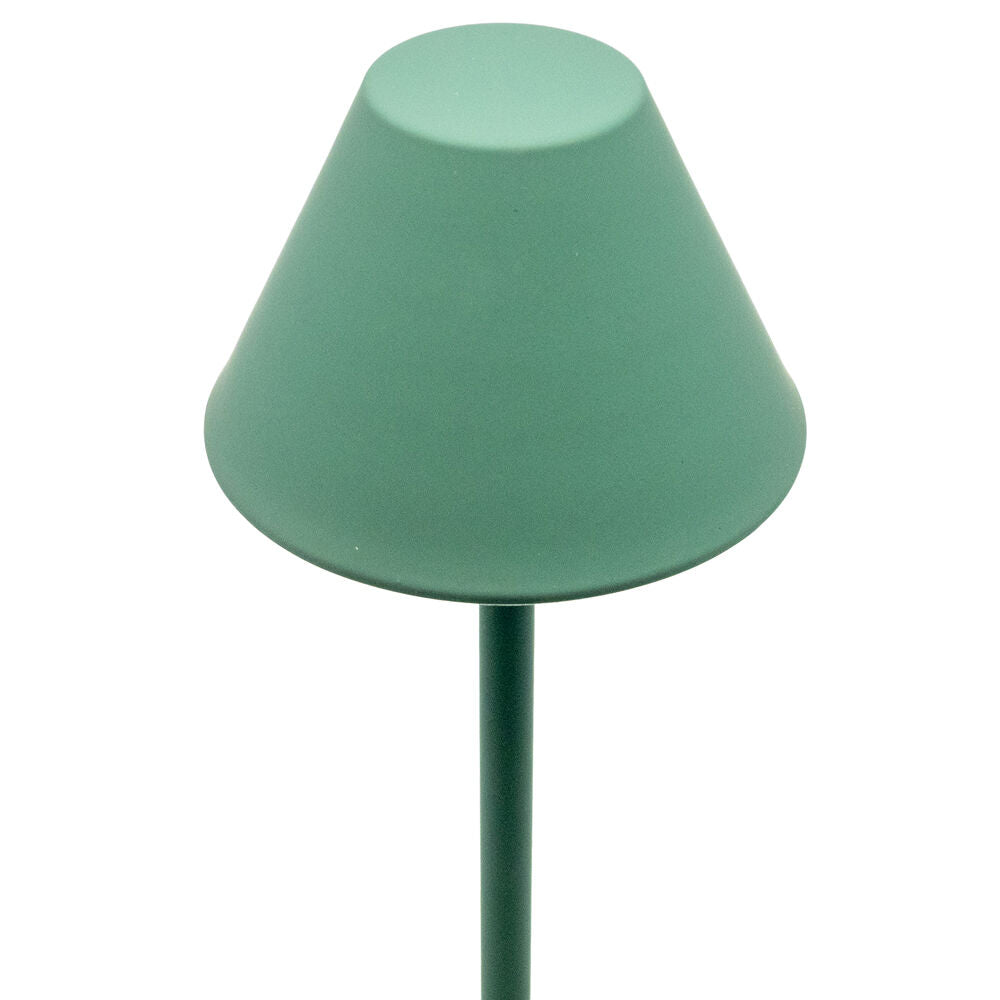 Boyle LED Rechargeable Table Lamp with Cone Shade 10x10x28cm Matt Green (2 Pack) — image 4