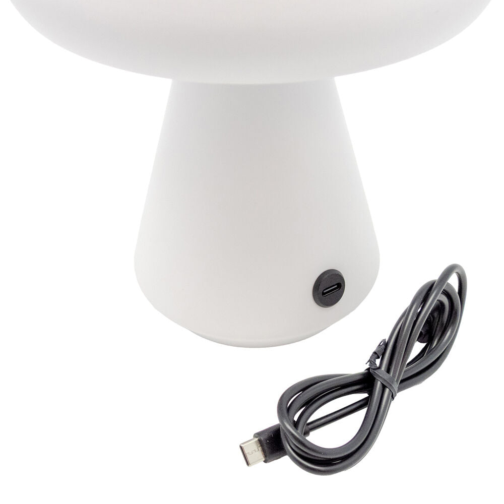 Boyle Rechargeable LED Portable Table Lamp Mushroom-Shaped 16x16x18cm White (2 Pack) — image 4