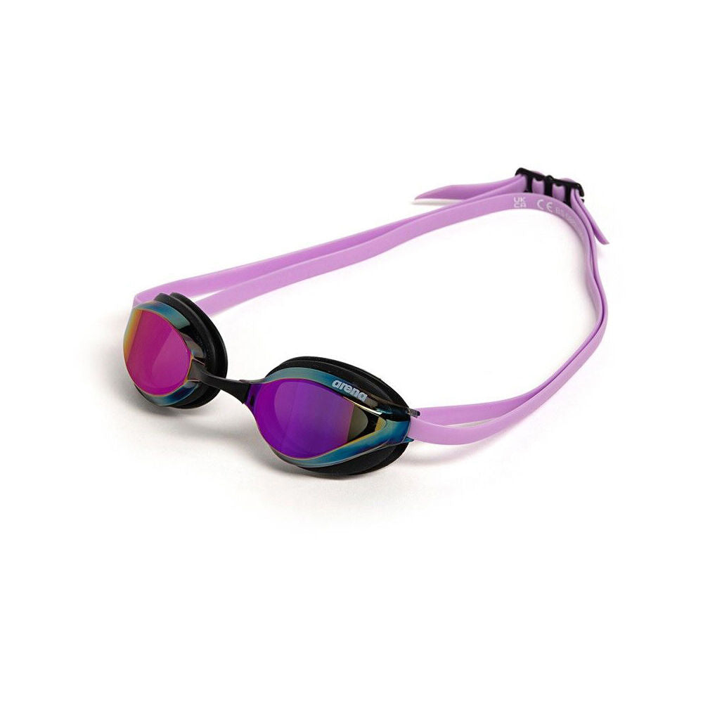 Arena Violet/Black Python Mirror Goggles Swimming Eye Protection/Accessory