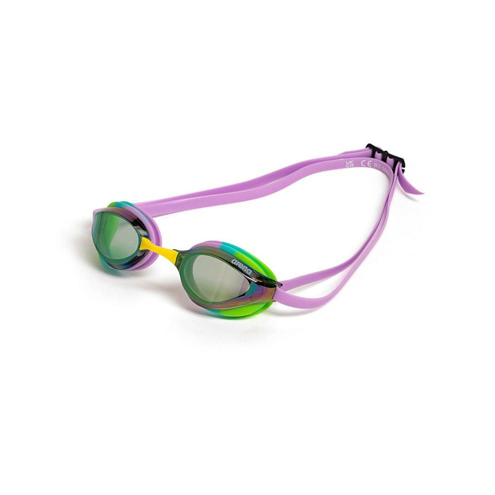 Arena Green/Violet Python Mirror Goggles Swimming Eye Protection/Accessory