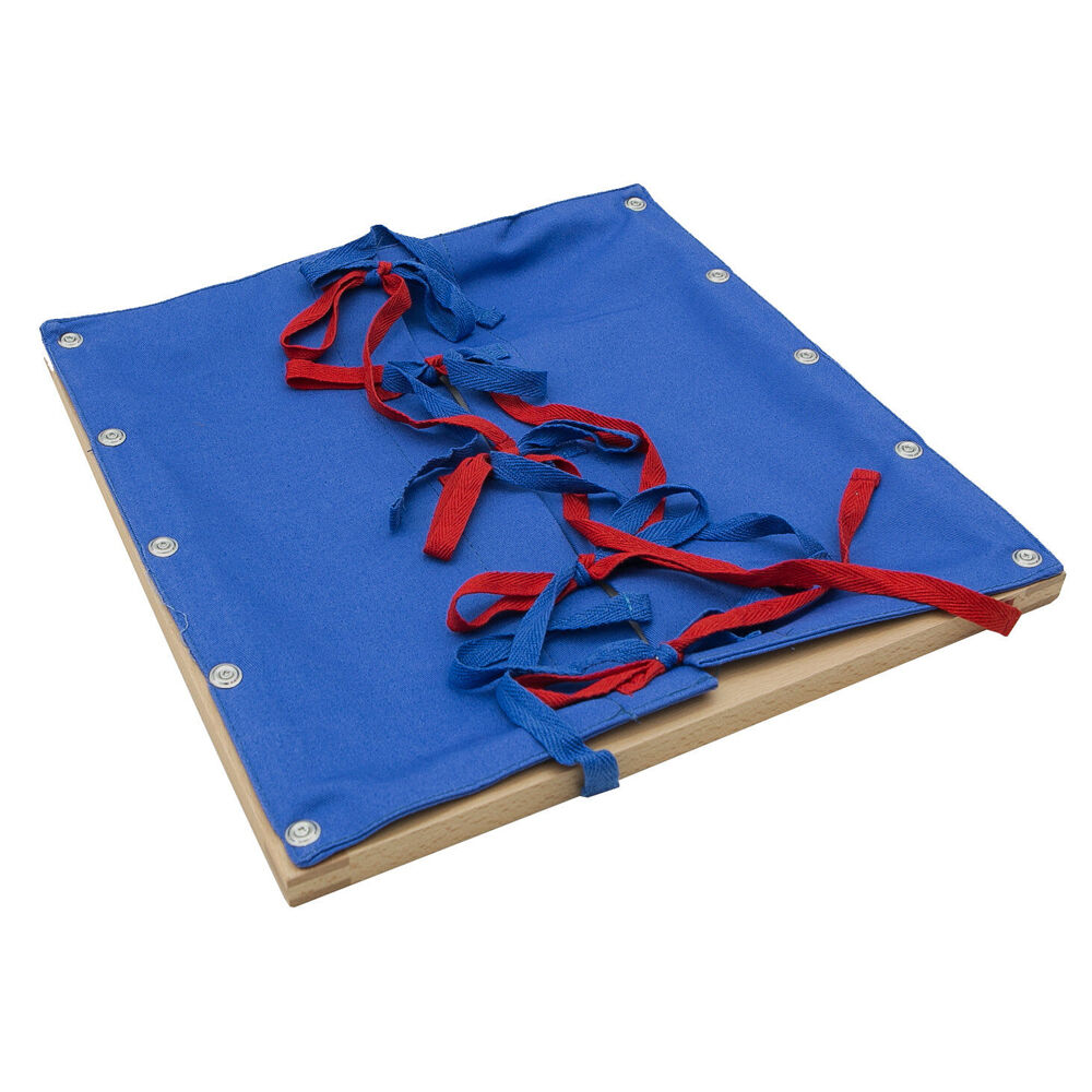 Gam Montessori Bow Tying Frame Dressing Skills Educational Toy Kids - 3y+ (12 Pieces)