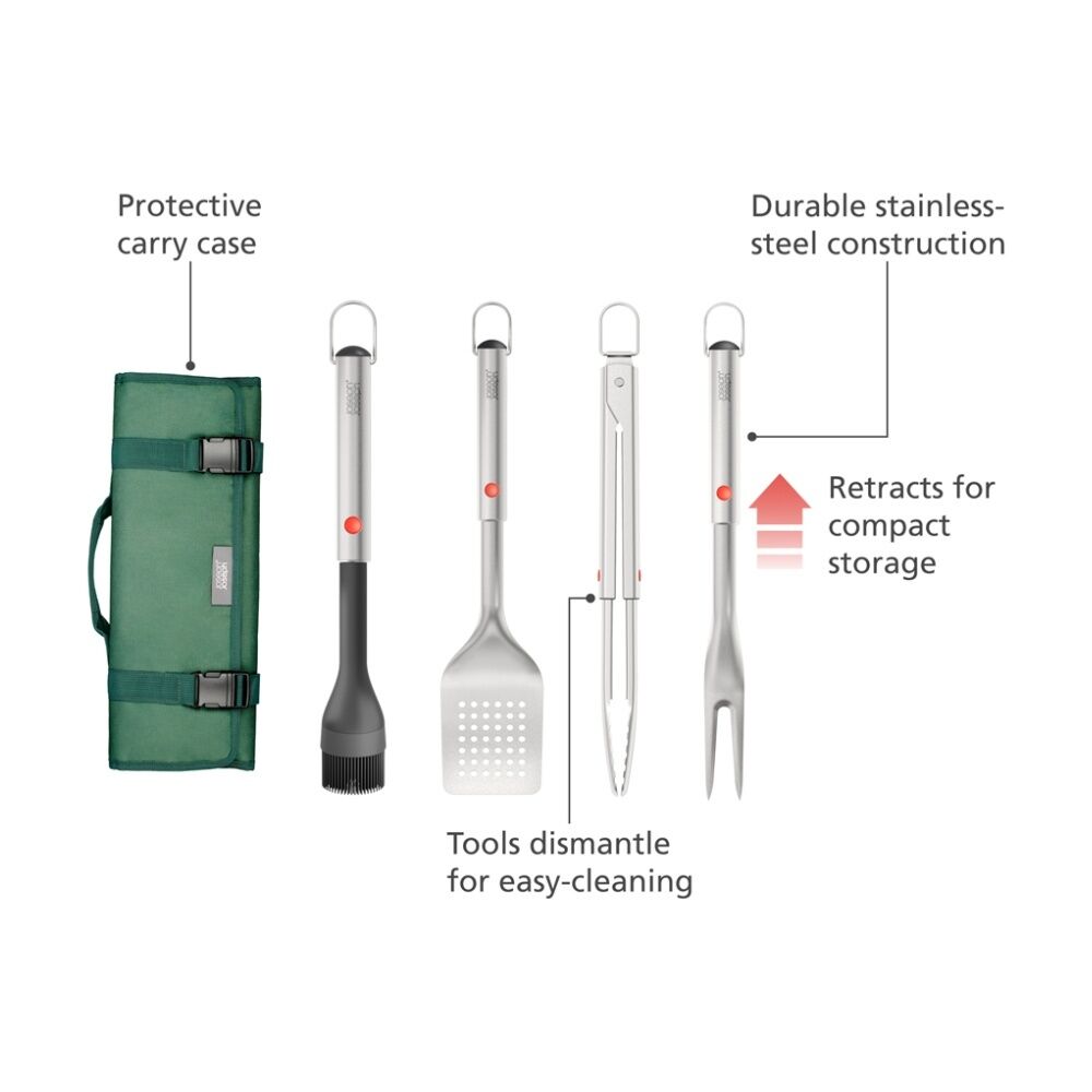 Joseph Joseph GrillOut BBQ Utensil Set With Carry Case Stainless steel (4 Pieces) — image 9