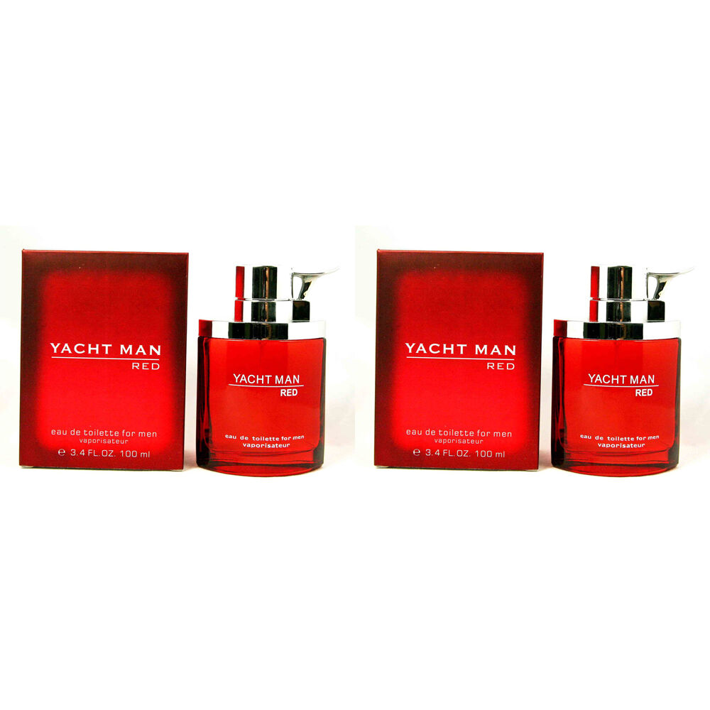 Myrurgia Yacht Man Red EDT Eau de Toilette Fragrance Spray For Men 100ml (2 Pack)