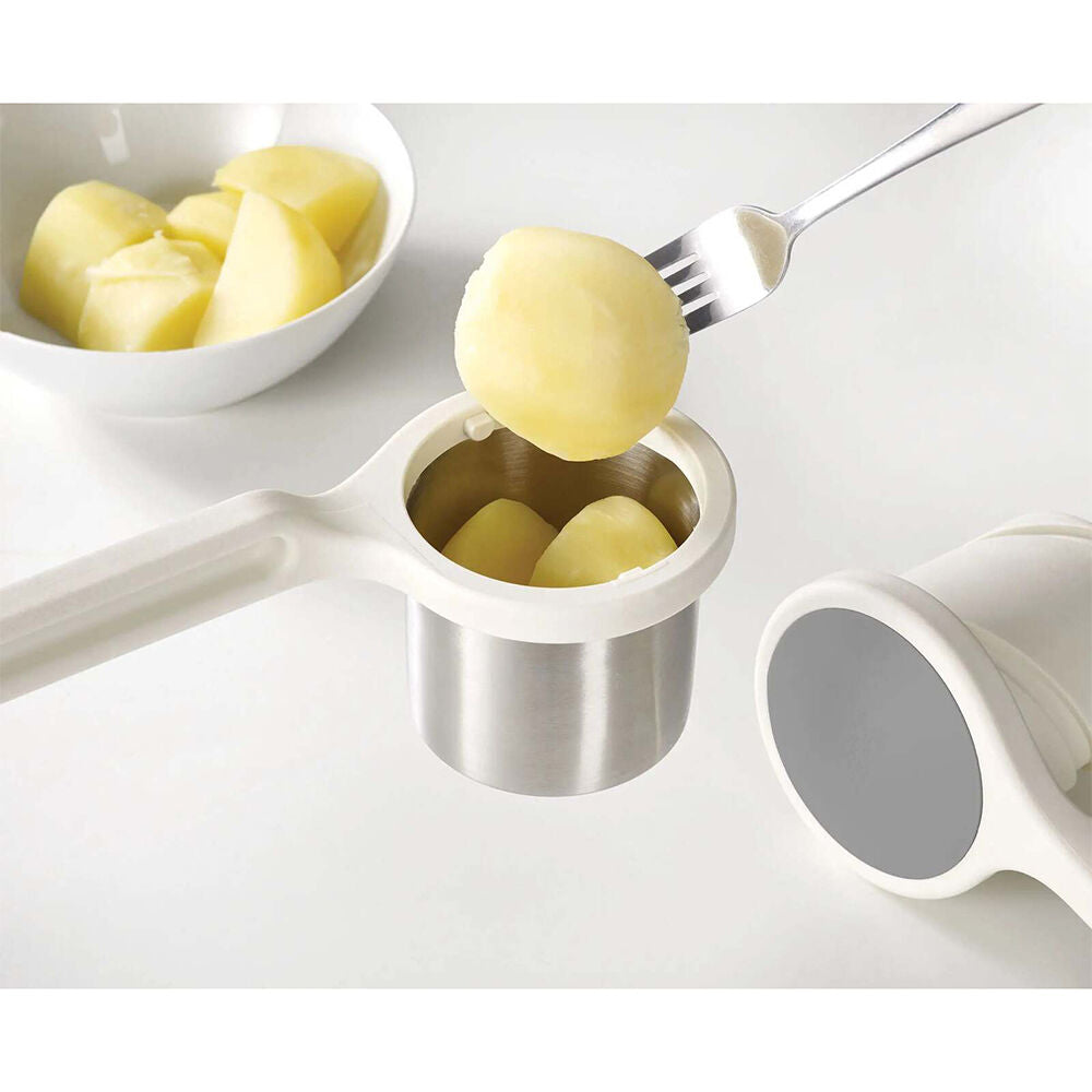Joseph Joseph 26.5cm Helix Potato Ricer Kitchen Twisting Masher White/Grey (2 Pack)