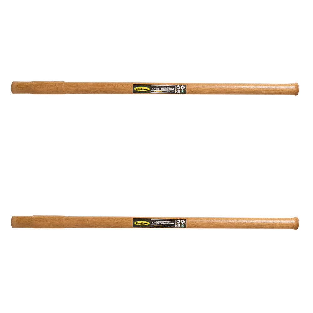 Cyclone Timber Wood Blocksplitter Replacement Handle Garden Tools 90x5cm (2 Pack)