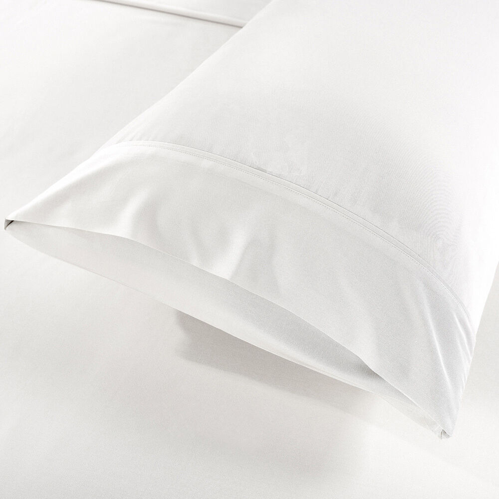 Royal Comfort Sheet Set w/ 2x Pillowcases Blended Bamboo White — image 5