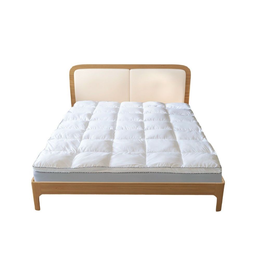 Royal Comfort 1000GSM Bamboo Topper w/ Gusset - White