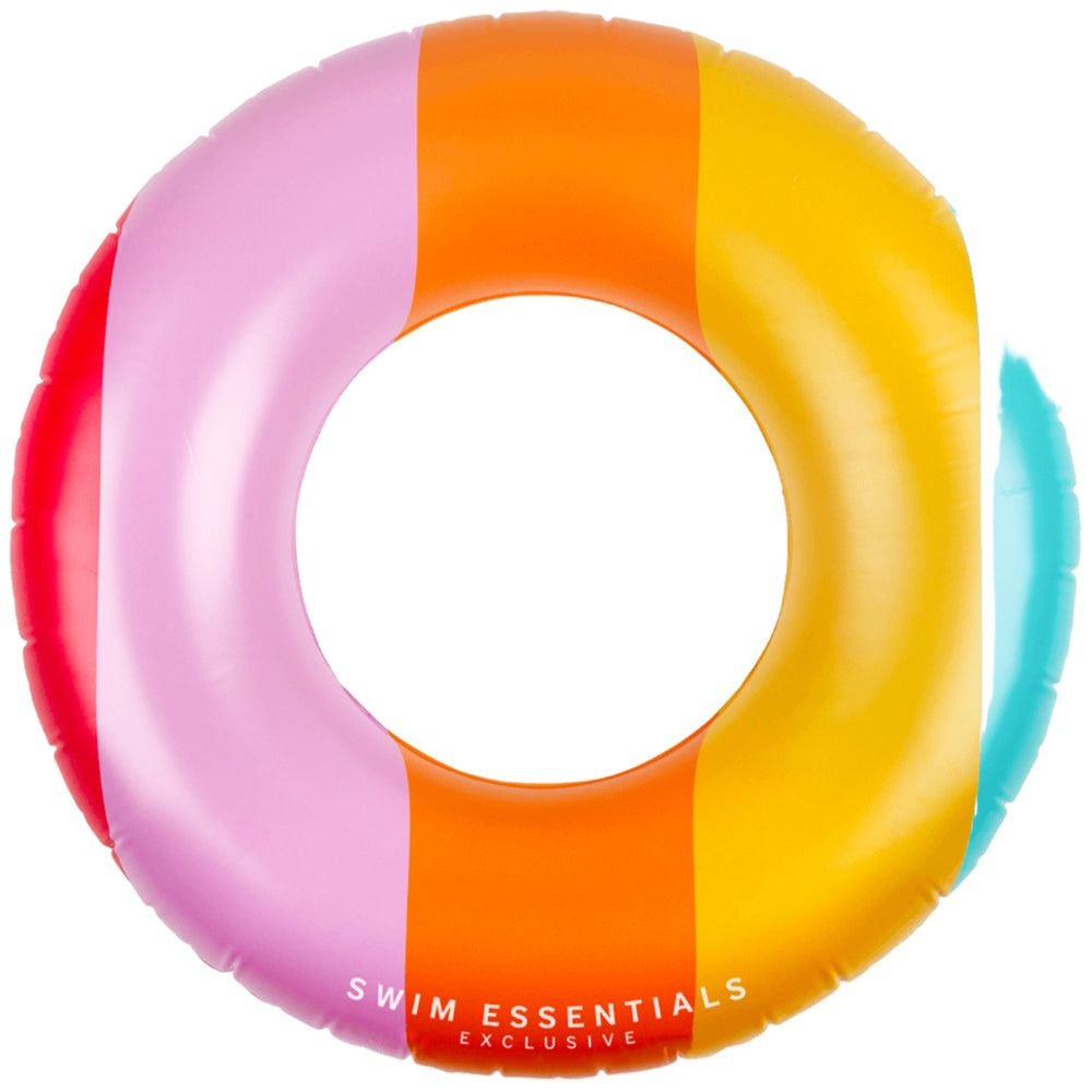 2020se170-swim-essentials-kids-inflatable-swim-ring-90cm-rainbow-6y