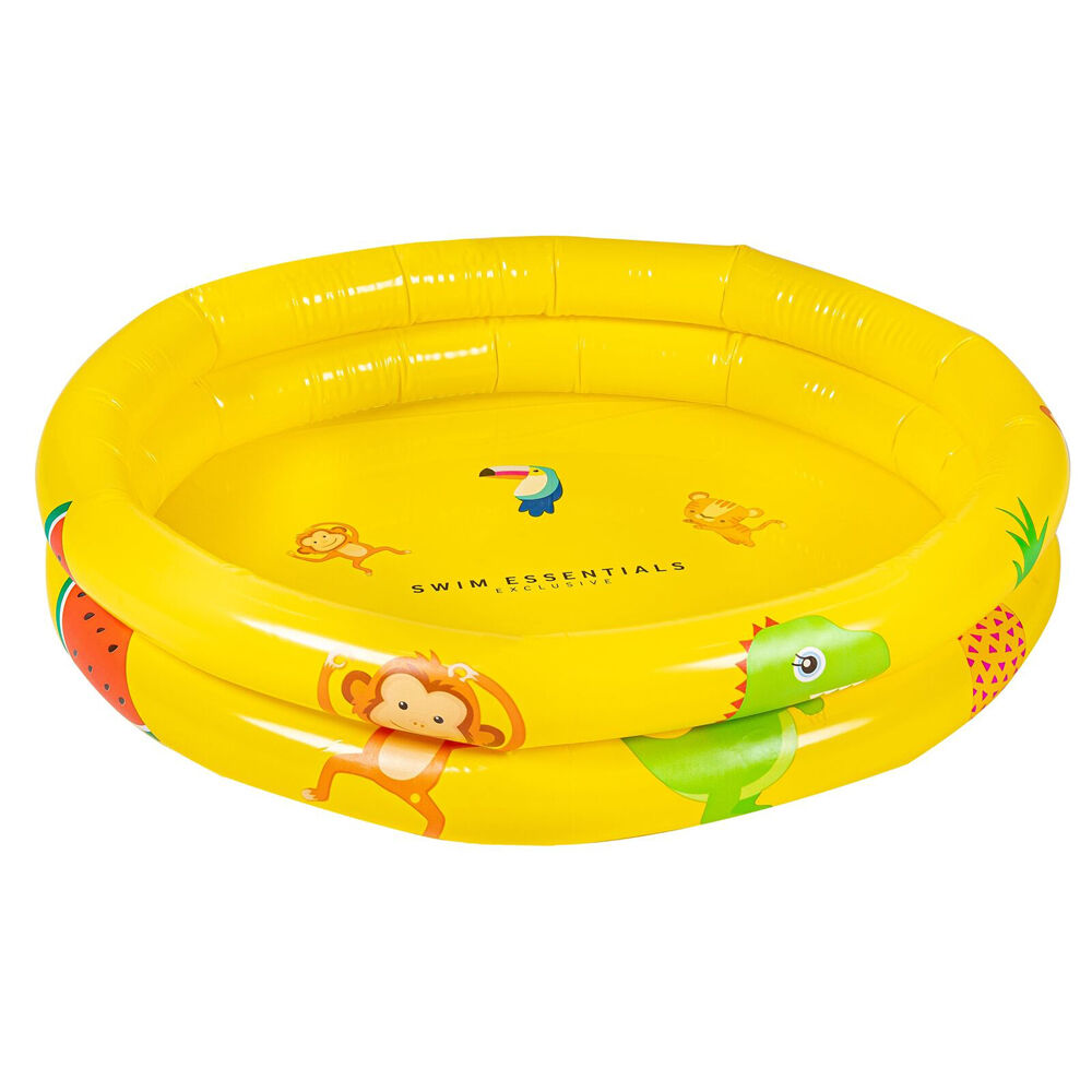 Swim Essentials 0+ Baby/Kids Inflatable Swimming Pool 60cm Yellow Safari
