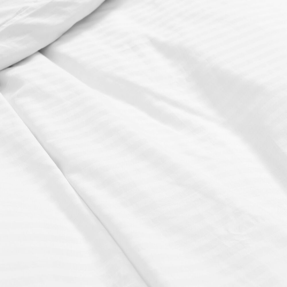 Royal Comfort Kensington Sheet Set 1200TC Cotton Stripe White — image 9