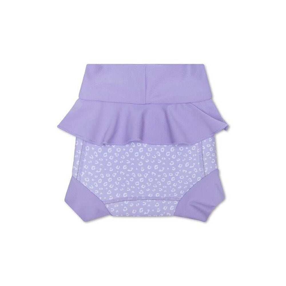 Swim Essentials Washable Neoprene Swimming Nappy Pants Lilac Leopard Size — image 2