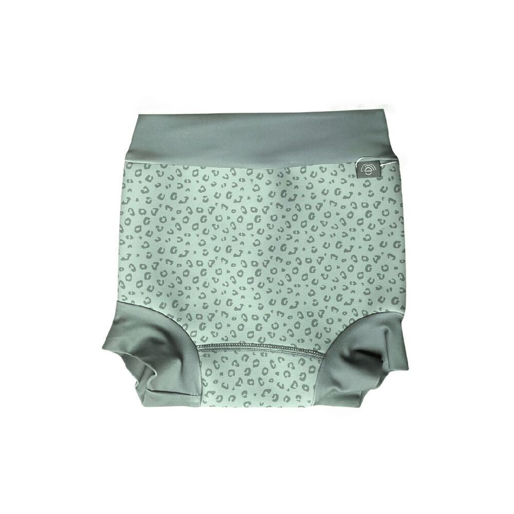 Swim Essentials Washable Neoprene Swimming Nappy Pants Green Leopard Size