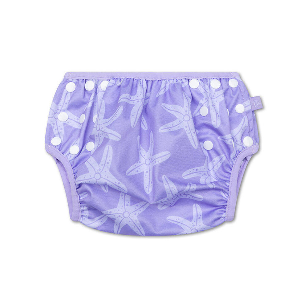Swim Essentials Lilac Sea Star Size 0-3y Washable Swimming Nappy Diaper OSFA