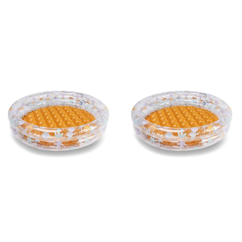Swim Essentials Children's Inflatable Swimming Pool 100cm Marine Magic 12m+ (2 Pack)