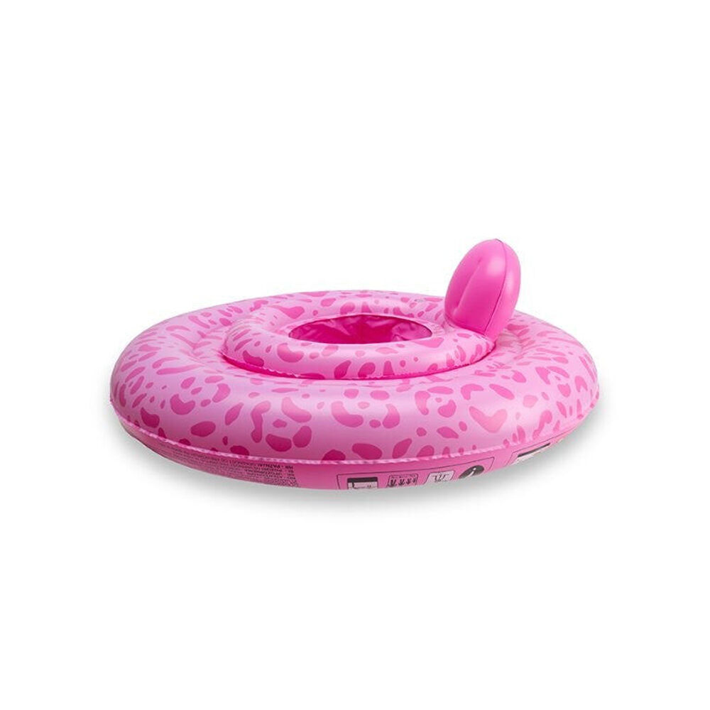 Swim Essentials Baby Inflatable Ride On Pool Swimseat Leopard Pink 0-1y (2 Pack) — image 3