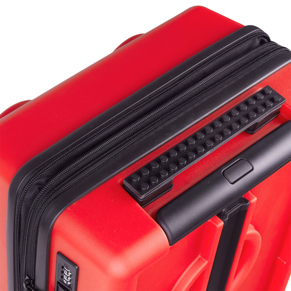 Lego Brick 2x3 Trolley Luggage Suitcase Bag Expandable 35.5x56cm Bright Red — image 4