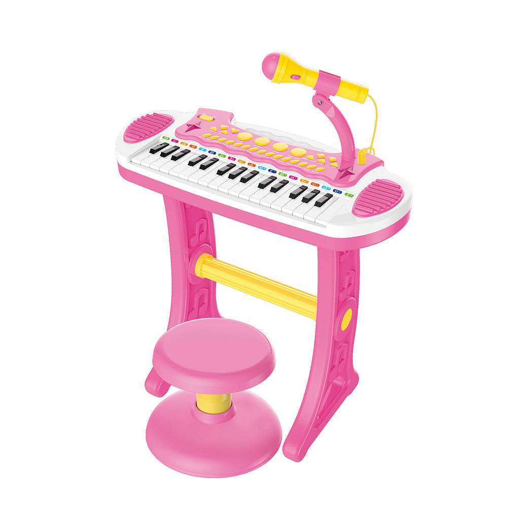 Lenoxx Pink 31 Key Kids Electronic Keyboard Piano Organ Toy/Microphone Music play kids — image 3