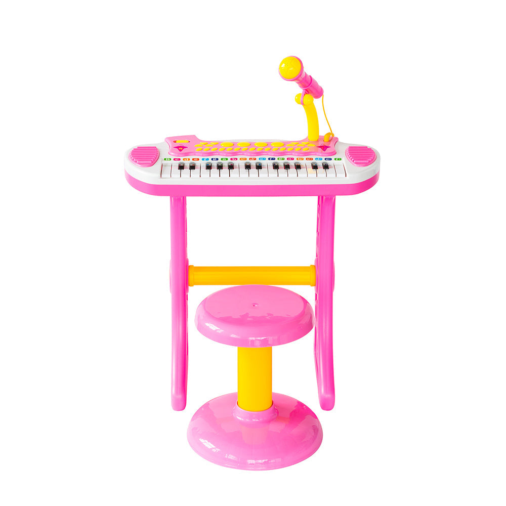 Lenoxx Pink 31 Key Kids Electronic Keyboard Piano Organ Toy/Microphone Music play kids — image 8