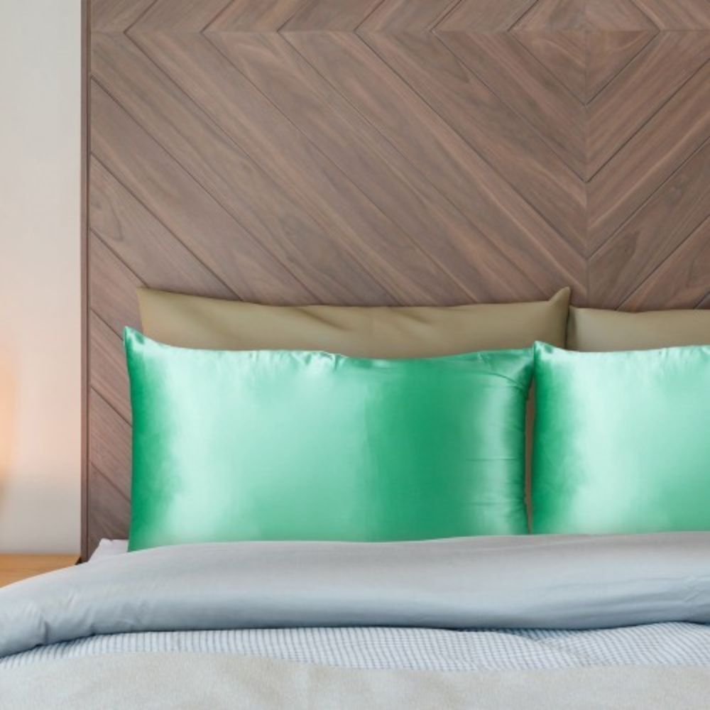 Royal Comfort Mulberry Silk Pillowcase Twin Pack Pillow Cover 51x76cm Mint (4 Pack) — image 4