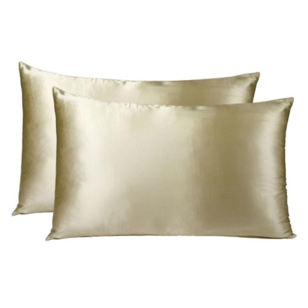 Royal Comfort Mulberry Silk Pillowcase Twin Pack Cover 51x76cm Chmpgne (4 Pack) — image 2
