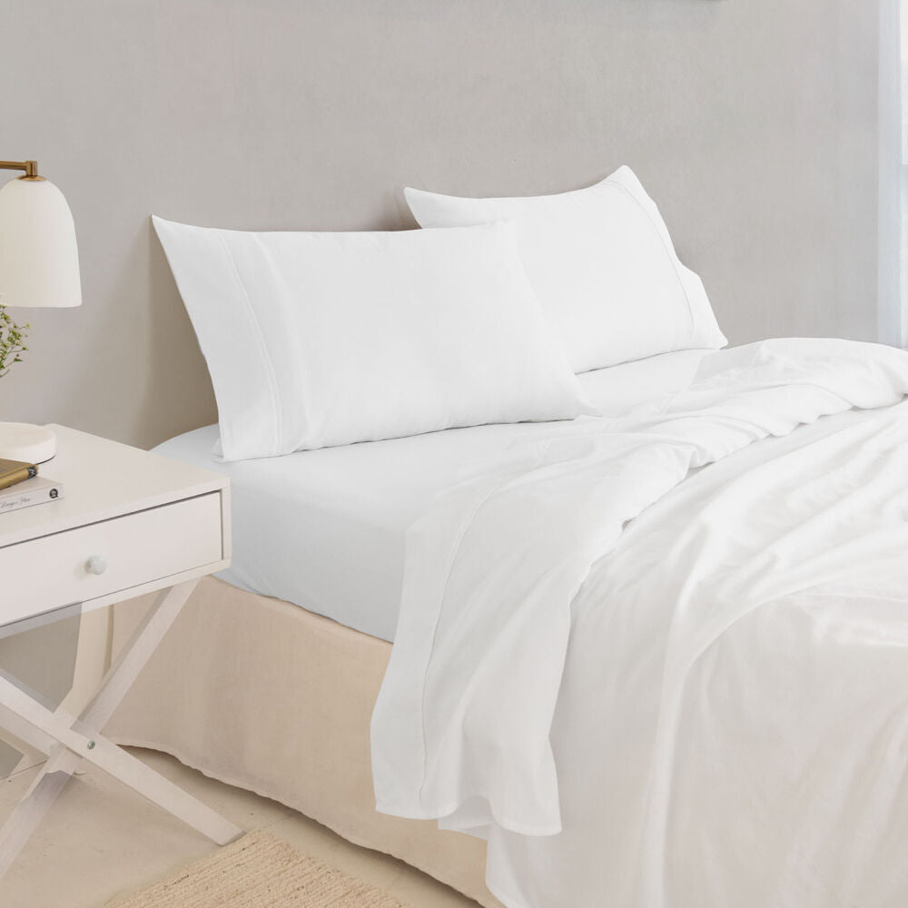 Royal Comfort Balmain Bed Sheet Set 1000TC Bamboo Cotton White — image 2