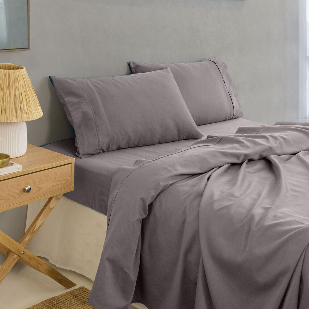 Royal Comfort Balmain Bed Sheet Set 1000TC Bamboo Cotton Dove — image 2