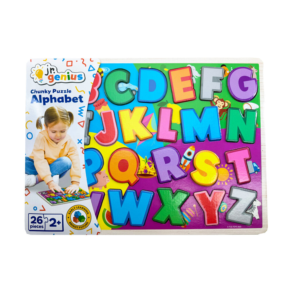 20492-26pc-jr-genius-chunky-puzzle-alphabet-educational-toy-kids-3y