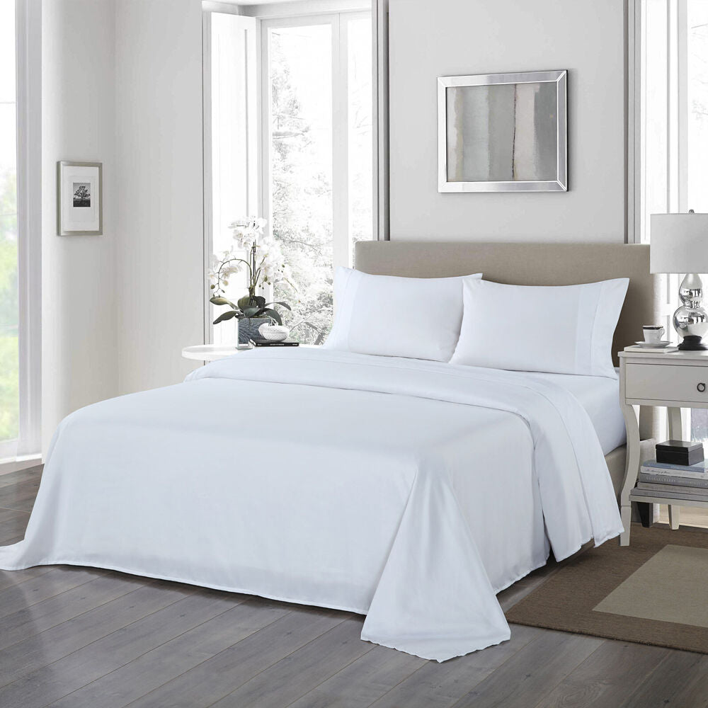 Royal Comfort Ultrasoft Bed Sheet Set 1200TC White — image 3