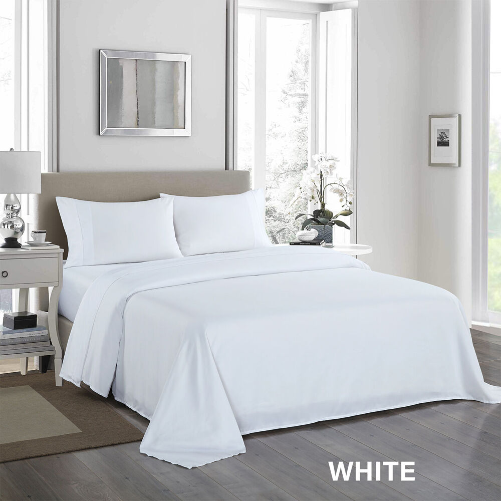 Royal Comfort Ultrasoft Bed Sheet Set 1200TC White — image 6