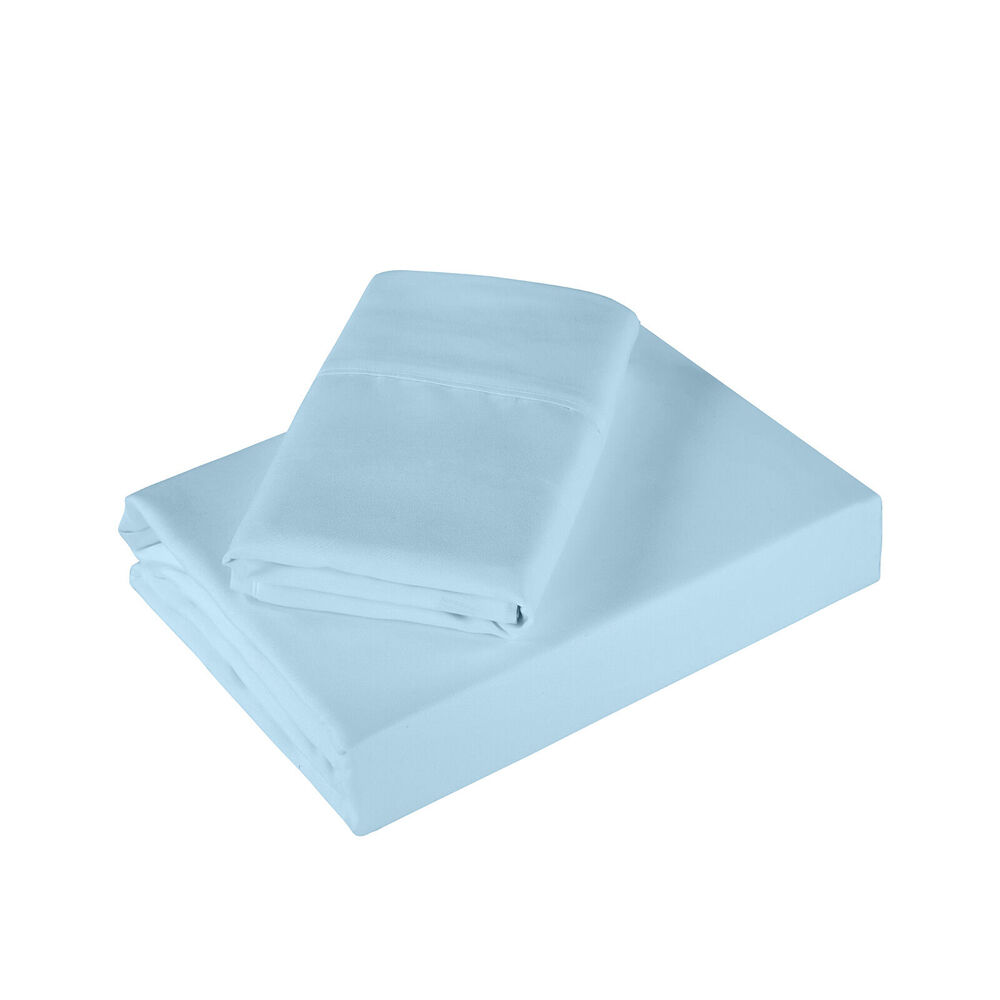 Royal Comfort Ultrasoft Bed Sheet Set 1200TC Sky Blue