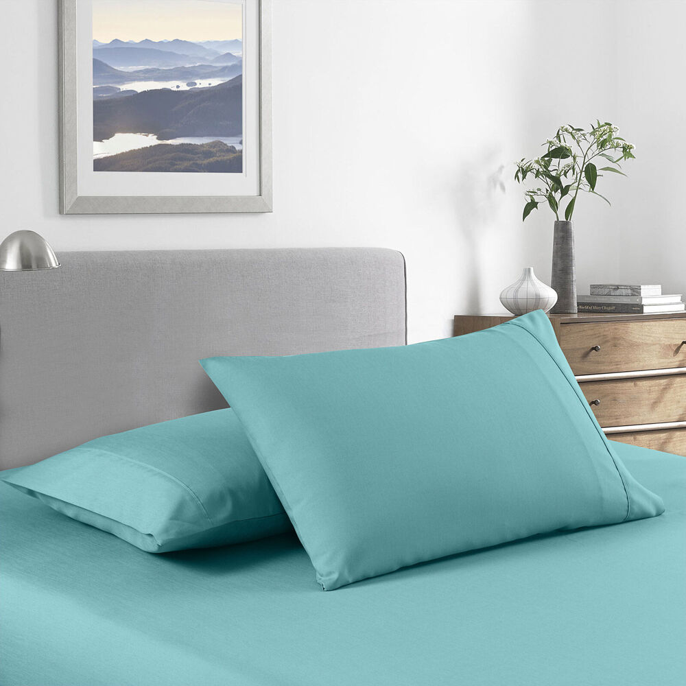 Royal Comfort Bed Sheet Set Bamboo Cooling 2000TC Aqua — image 3