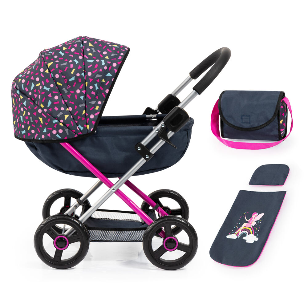 Bayer Cosy 59cm Doll Pram Stroller Toy w/ Shoulder Bag/Blanket & Pillow Kids 3y+ — image 2