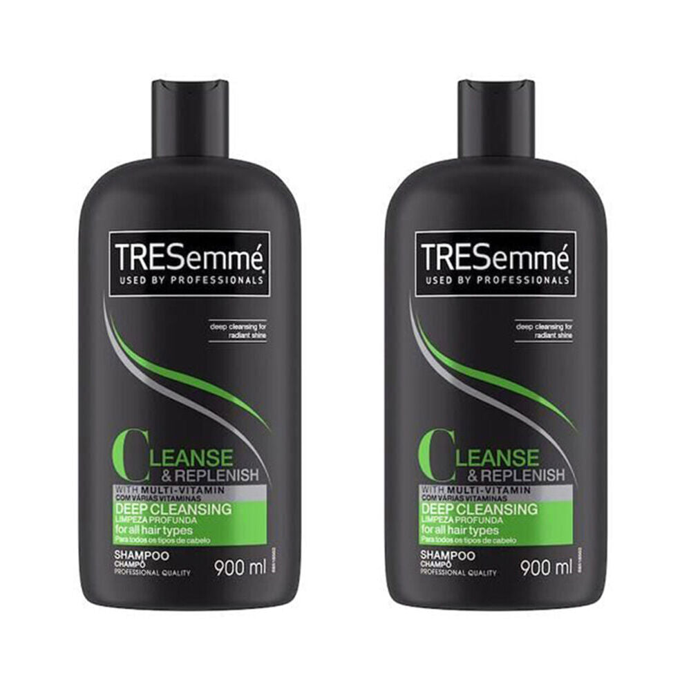 Tresemme Moisturising Cleanse & Replenish Shampoo For All Hair Types 900ml (2 Pack)