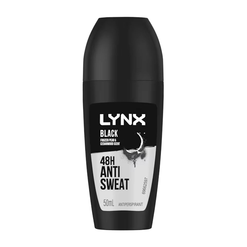 Lynx Men 50ml Antiperspirant Roll On 48Hr Sweat Protection f/ Underarms Black (3 Pack) — image 2