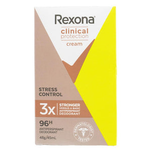 Rexona 45ml Antiperspirant Deodorant Cream Clinical Protection 96Hr Protect