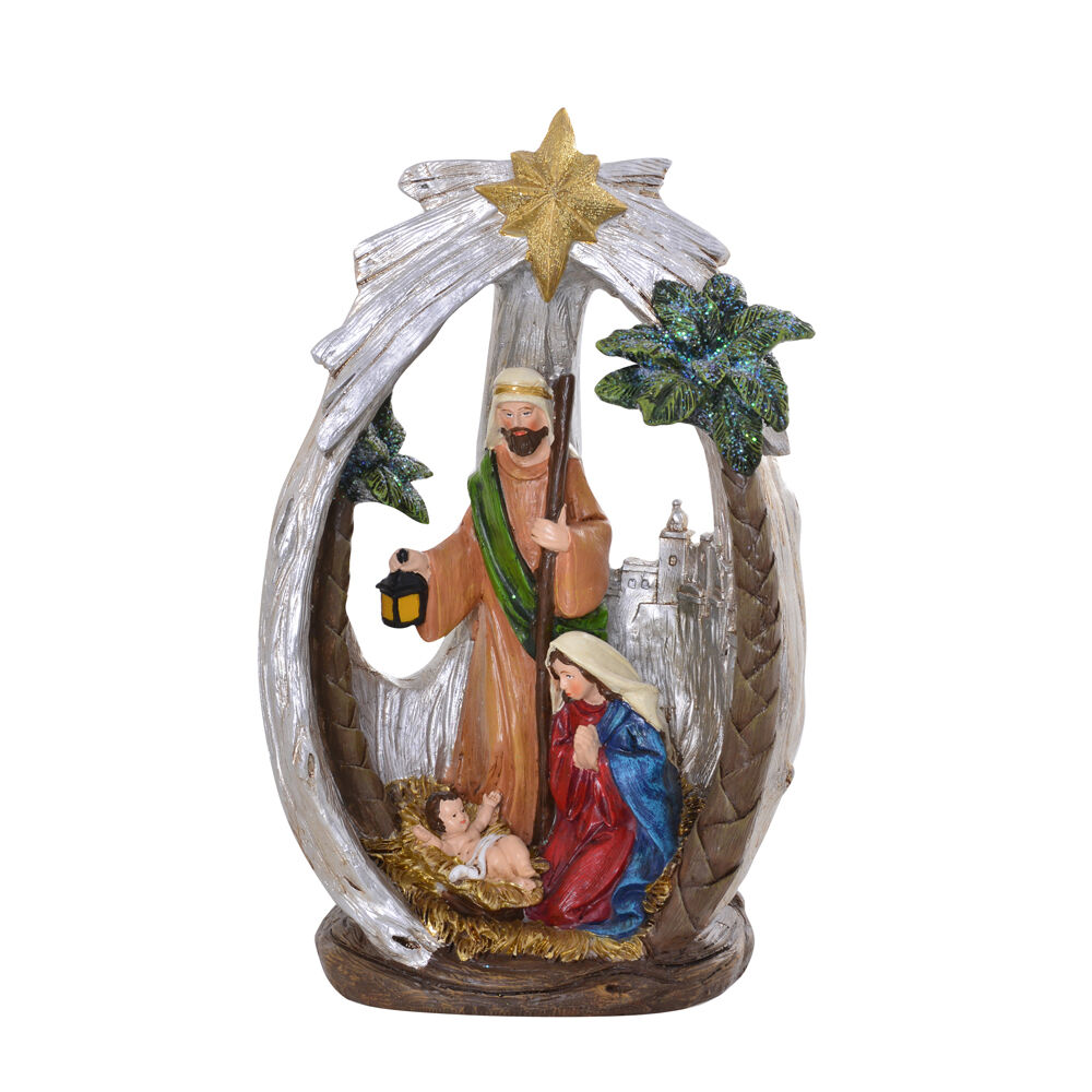Gibson Gifts 100x160x260mm Nativity Scene Family Christmas Decoration