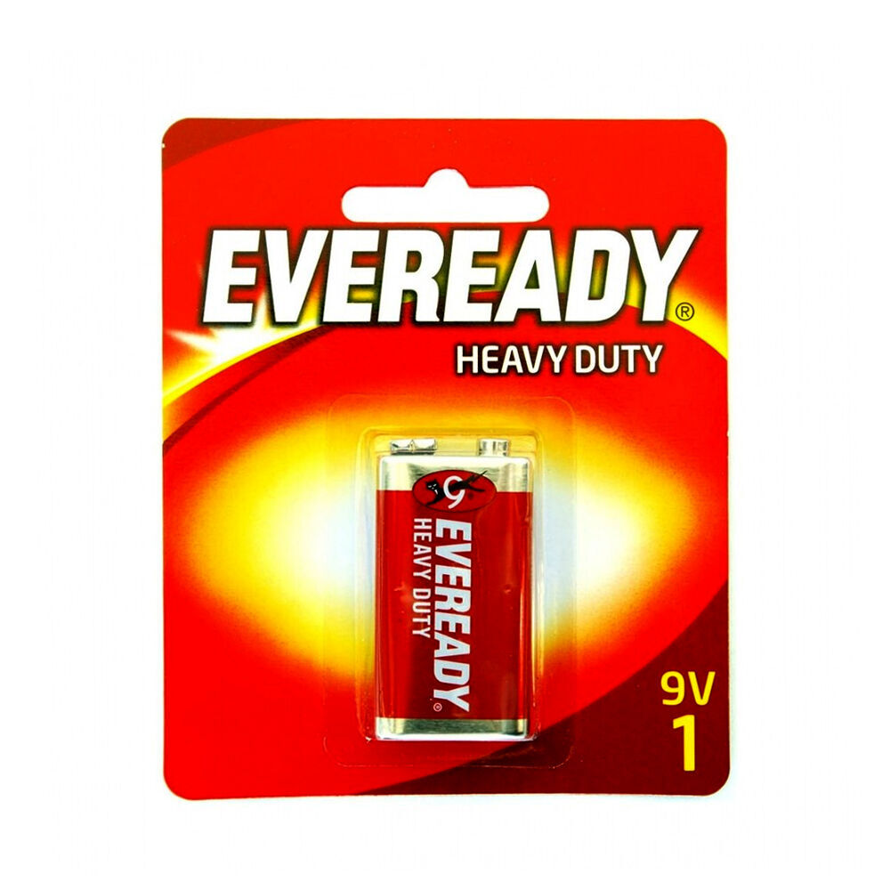 Eveready 9V Heavy Duty Zinc-Carbon Powered Battery Single Use Most Devices (6 Pack) — image 2