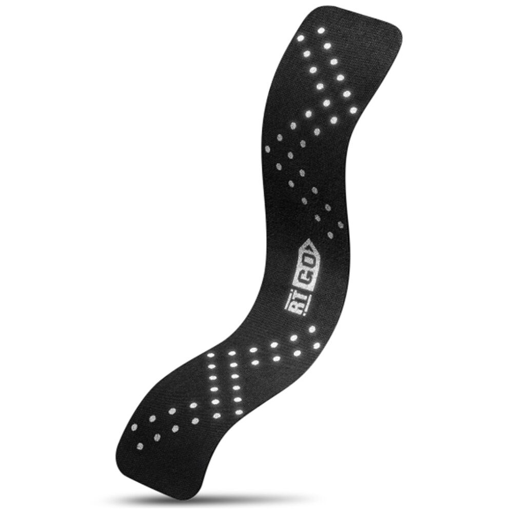 Rocktape Black Go Fast Reflective Kinesiology Tape Pre-Cut 10 Inch — image 2