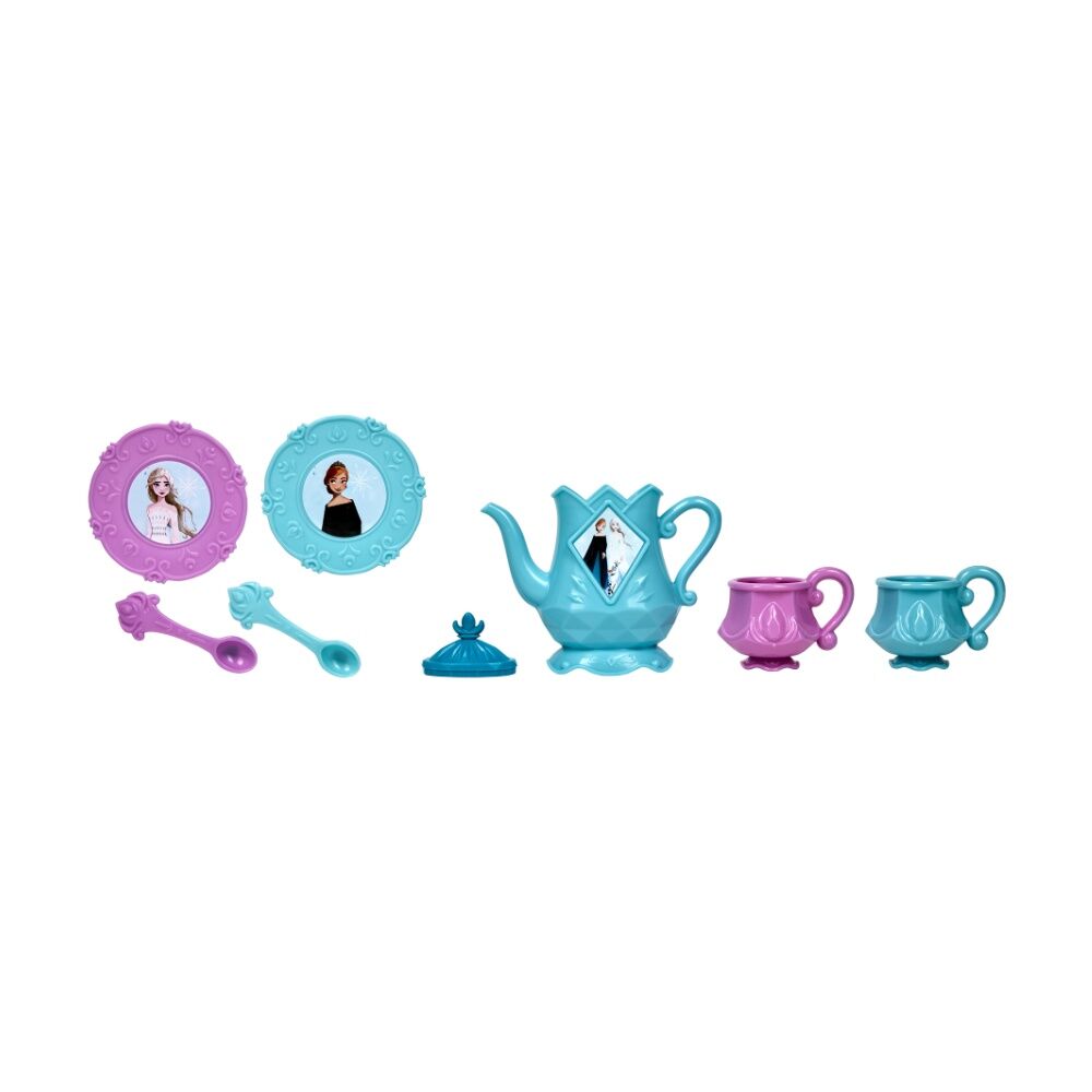 Frozen Pretend Play Kids Tea Set Includes Cups, Saucers, Spoons, Kettle (8 Pieces) — image 7