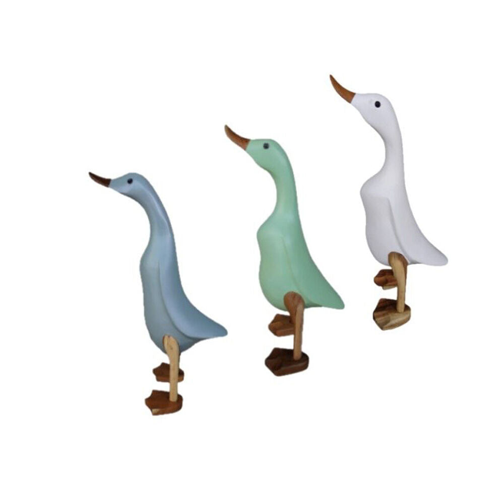 A.Fresco Bamboo Root Duck Coloured Garden Ornament Decor Small 28-32cm (2 Pack) — image 2