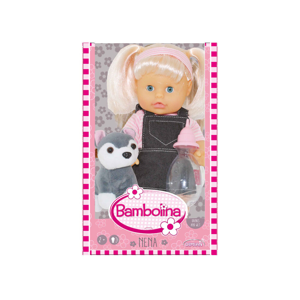 Bambolina Portable Playset 36cm Nena Doll with Dog Kids Pretend Play Toy — image 2