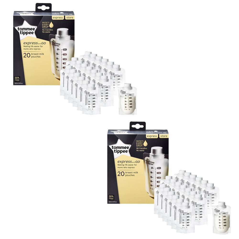 Tommee Tippee 20PK Tommee Tippee Breast Milk Pouches (2 Pack)