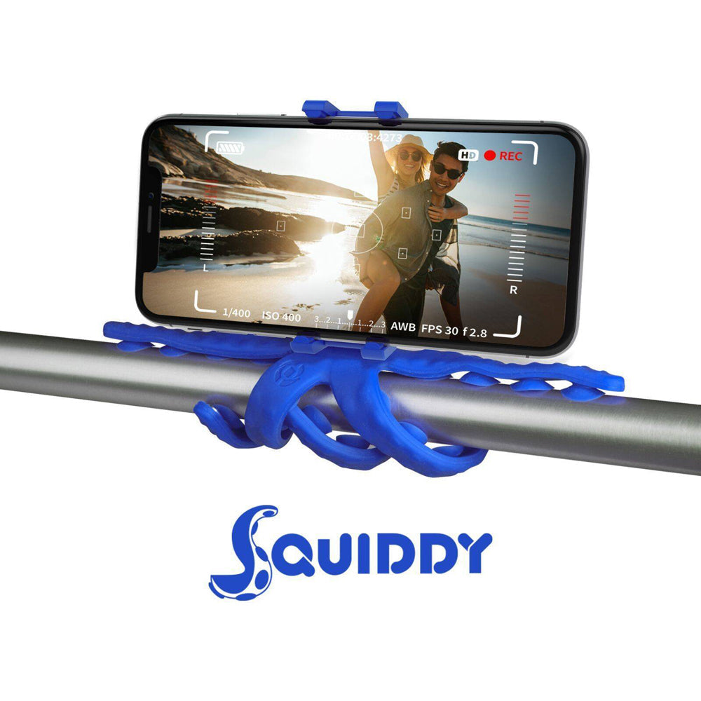 Celly Squiddy Flexible Mini Tripod Silicone Phone/Camera Holder 20cm Blue (2 Pack) — image 3