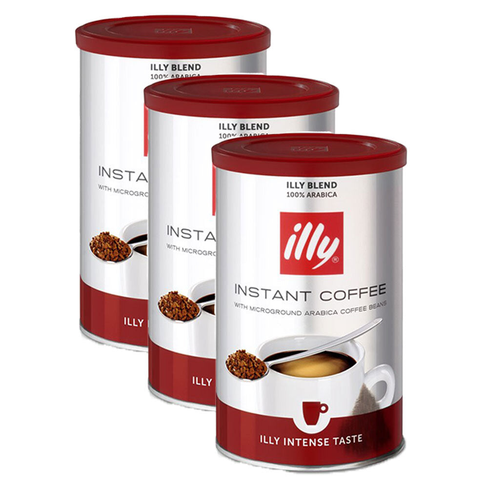 Illy Blend 95g Instant Intense Arabica Coffee Robust Finish/Bold Roast Drink (3 Pack)