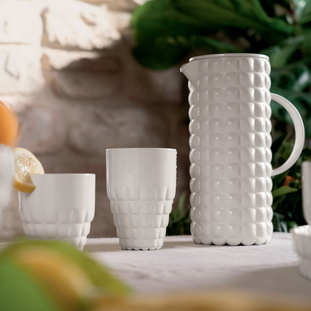Guzzini Tiffany 350ml 9.5cm Plastic Low Tumbler Water/Juice Glassware White (2 Pack) — image 3