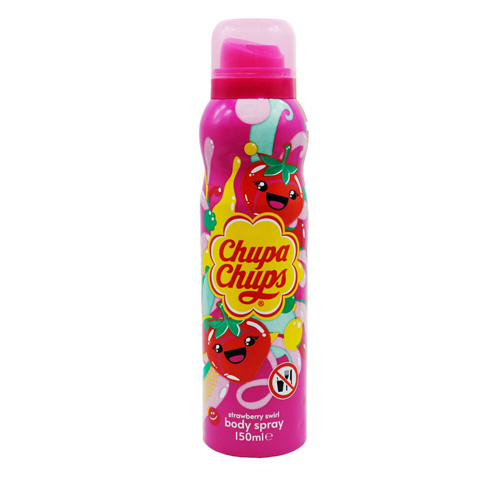 Chupa Chups 150ml Body Spray Strawberry Swirl Sweet Fragrance Mist (12 Pack) — image 2