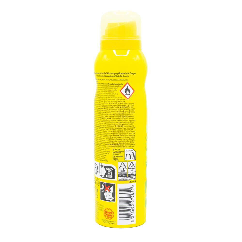 Chupa Chups Body Spray Mist 150ml Lemon Sorbet Sweet Fruity Fragrance (6 Pack) — image 4
