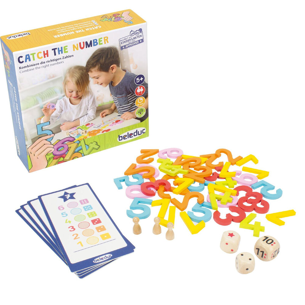 Beleduc Catch The Number Numbers Board Game Numerical Skills Children/Kids - 3y+