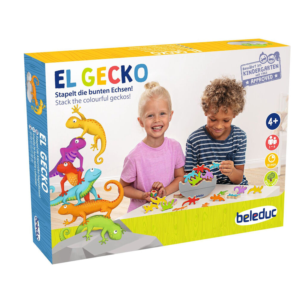 Beleduc El Gecko Wooden Board Game Balance Stacking Children/Kids - 3y+ — image 2