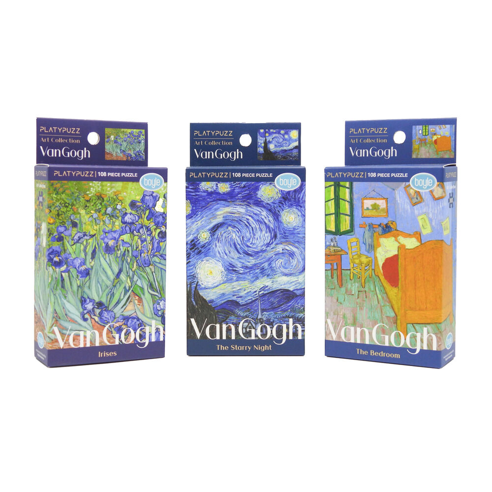 Platypuzz 3pc Platypuzz Jigsaw Puzzle Van Gogh Famous Stunning Art Set 108 Pieces (2 Pack) — image 2